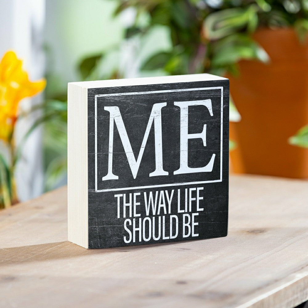 State Sign Wood Block Maine 6"x6" | Plow & Hearth