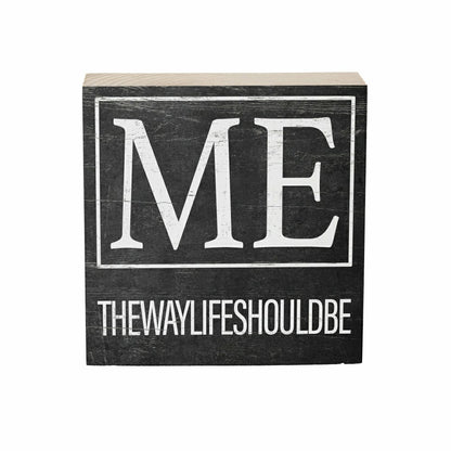 State Sign Wood Block Maine 6"x6" | Plow & Hearth