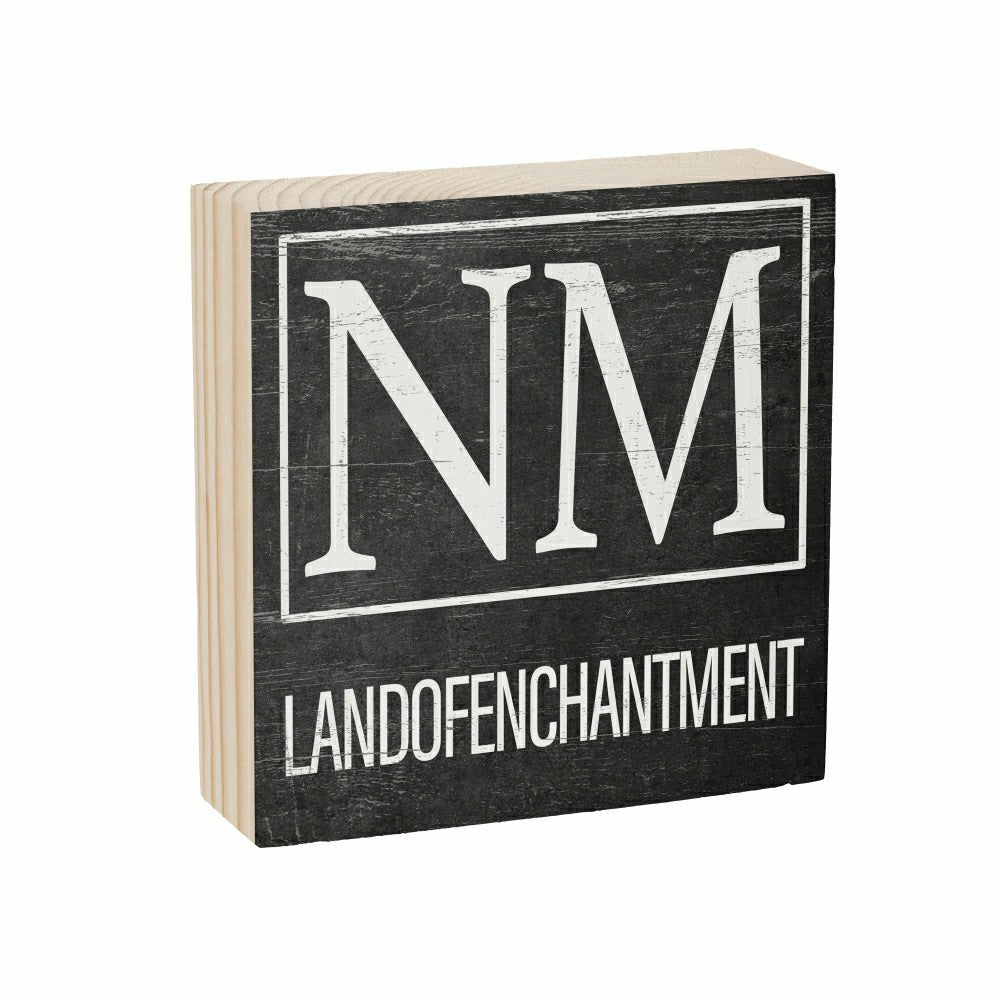 State Sign Wood Block New Mexico 6"x6" | Plow & Hearth