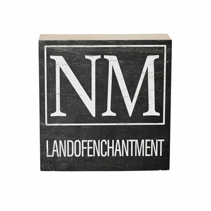 State Sign Wood Block New Mexico 6"x6" | Plow & Hearth