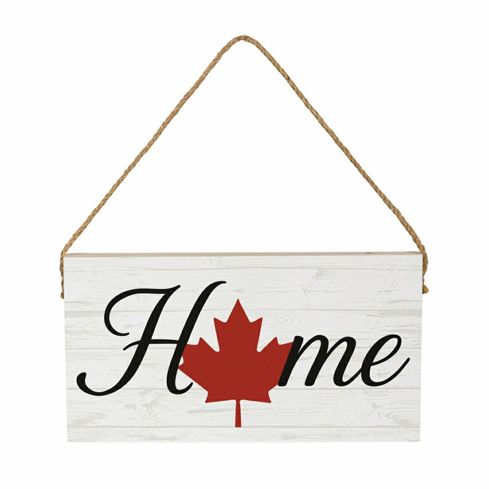 Canada Pride Hanging Signs w/rope Landscape (11“x6”)​ | Plow & Hearth