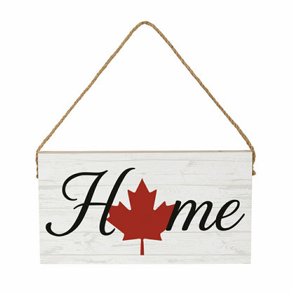 Canada Pride Hanging Signs w/rope Landscape (11“x6”)​ | Plow & Hearth
