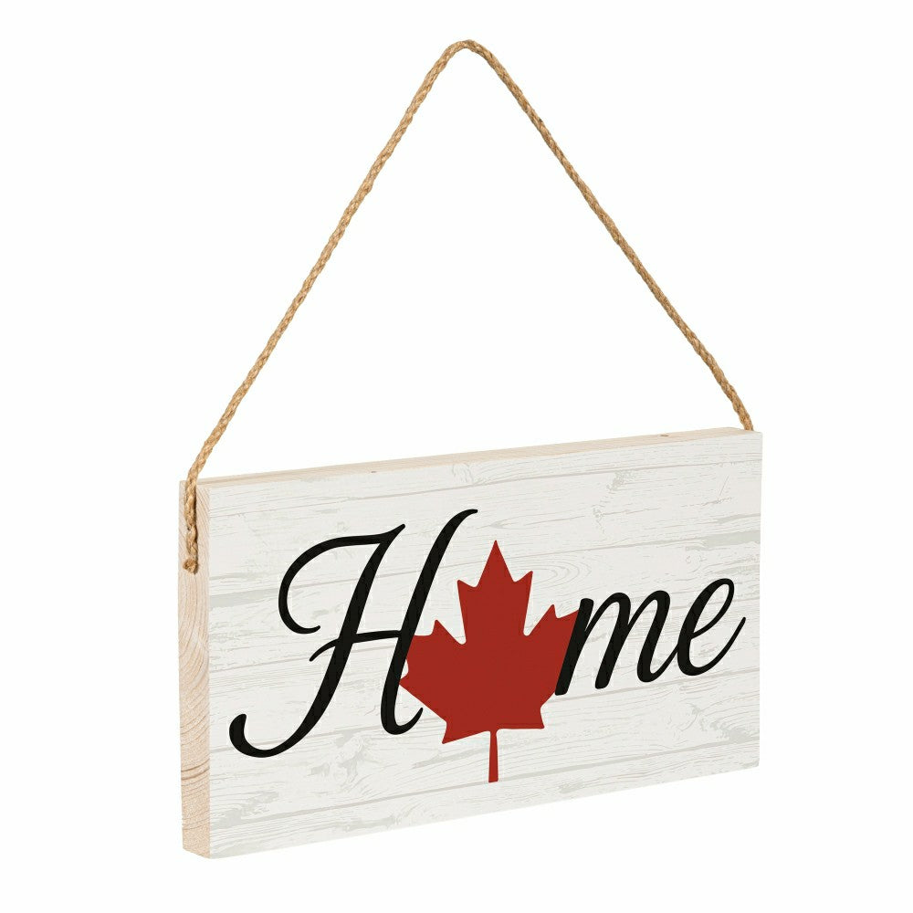 Canada Pride Hanging Signs w/rope Landscape (11“x6”)​ | Plow & Hearth