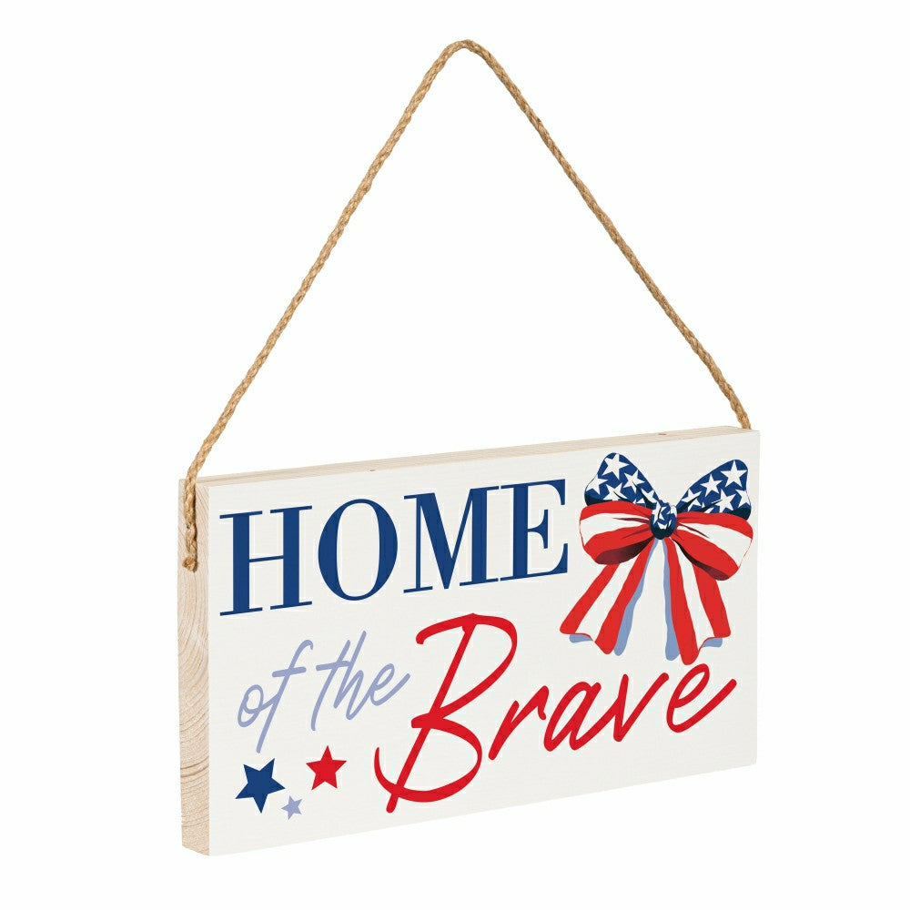Americana Hanging Signs w/rope Landscape (11“x6”)​ | Plow & Hearth
