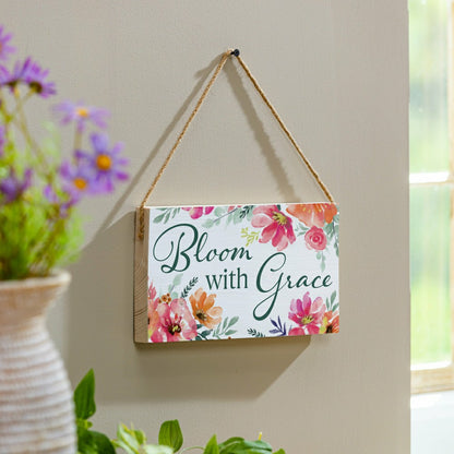 Home Coordinates Dandelion Hanging Sign, Hello 11x6" | Plow & Hearth