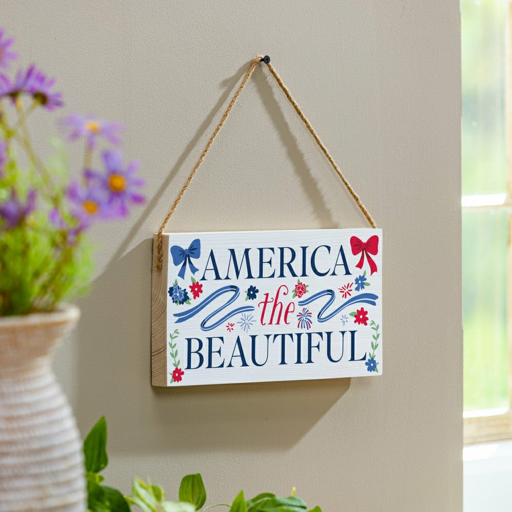 Americana Mantle Signs (18"x5" ) | Plow & Hearth