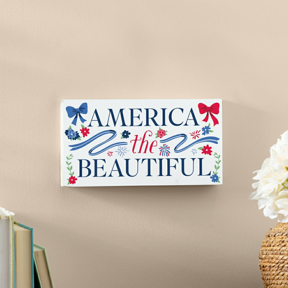 Americana Mantle Signs (18"x5" ) | Plow & Hearth
