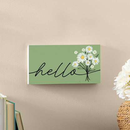 Home Coordinates Dandelion Hanging Sign, Hello 11x6" | Plow & Hearth