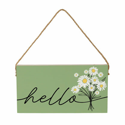 Home Coordinates Dandelion Hanging Sign, Hello 11x6" | Plow & Hearth