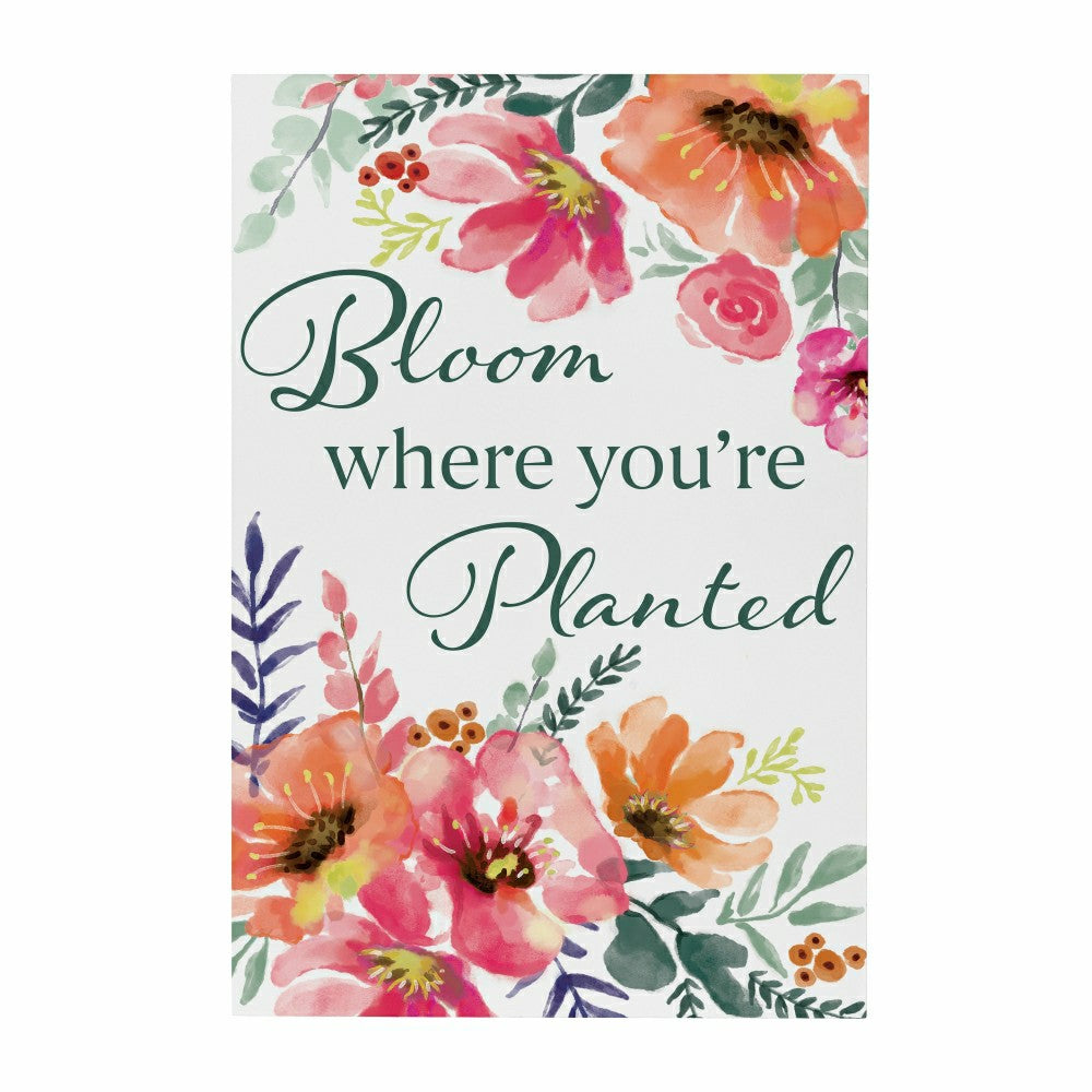 Pastels of Nature Indoor Wall Décor, Wood, "Bloom Where You're Planted | Plow & Hearth