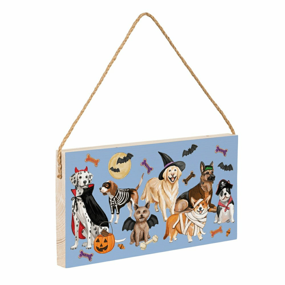 HALLOWEEN Hanging Sign, 11"x6" | Plow & Hearth