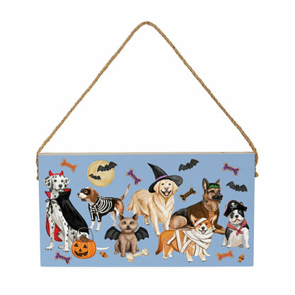 HALLOWEEN Hanging Sign, 11"x6" | Plow & Hearth