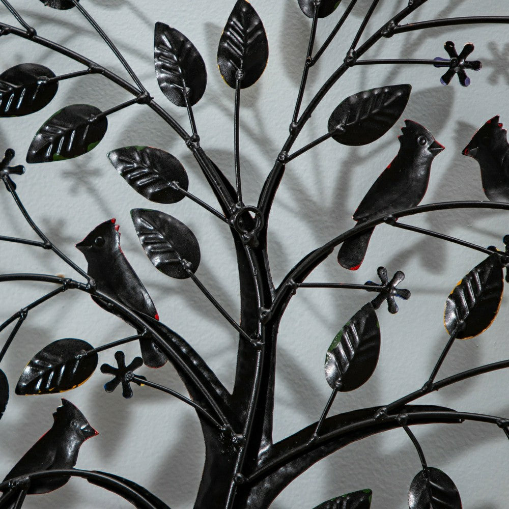 Cardinal Heart Tree Metal Wall Art | Plow & Hearth