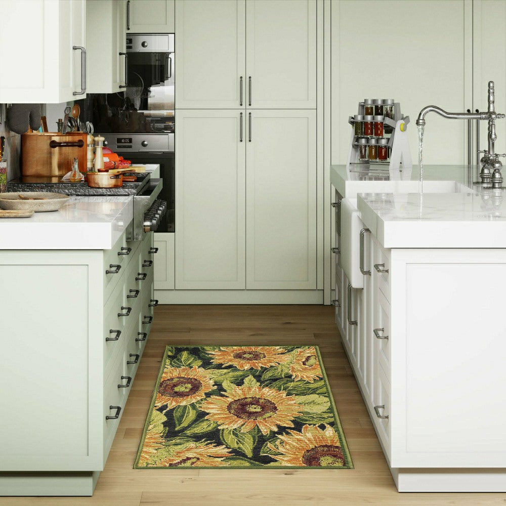 Esencia Sunflowers Indoor/Outdoor Rug | Plow & Hearth