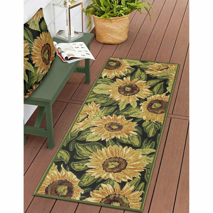 Esencia Sunflowers Indoor/Outdoor Rug | Plow & Hearth
