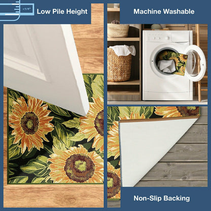 Esencia Sunflowers Indoor/Outdoor Rug | Plow & Hearth