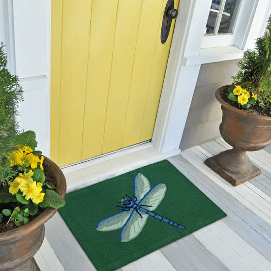 Liora Manne Frontporch Garden Dragonfly Indoor/Outdoor Rug | Plow & Hearth