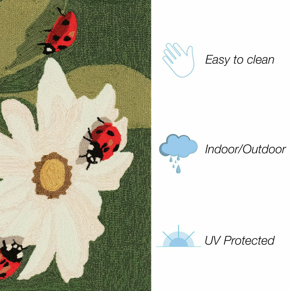Liora Manne Frontporch Ladybugs Indoor/Outdoor Rug | Plow & Hearth