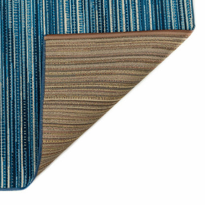 Liora Manne Marina Stripes Indoor/Outdoor Area Rug China Blue | Plow & Hearth