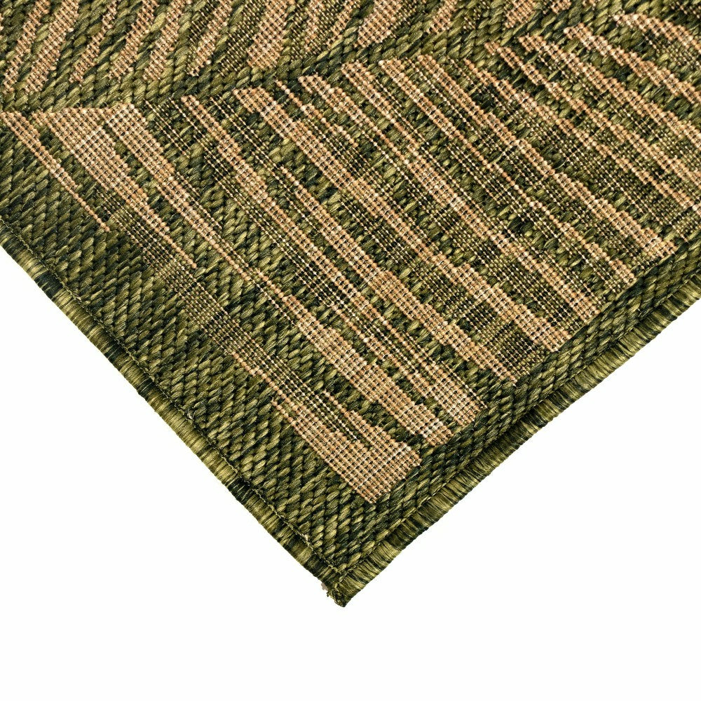 Liora Manne Carmel Fronds Indoor/Outdoor Area Rug Green 4'10" x 7'6" | Plow & Hearth