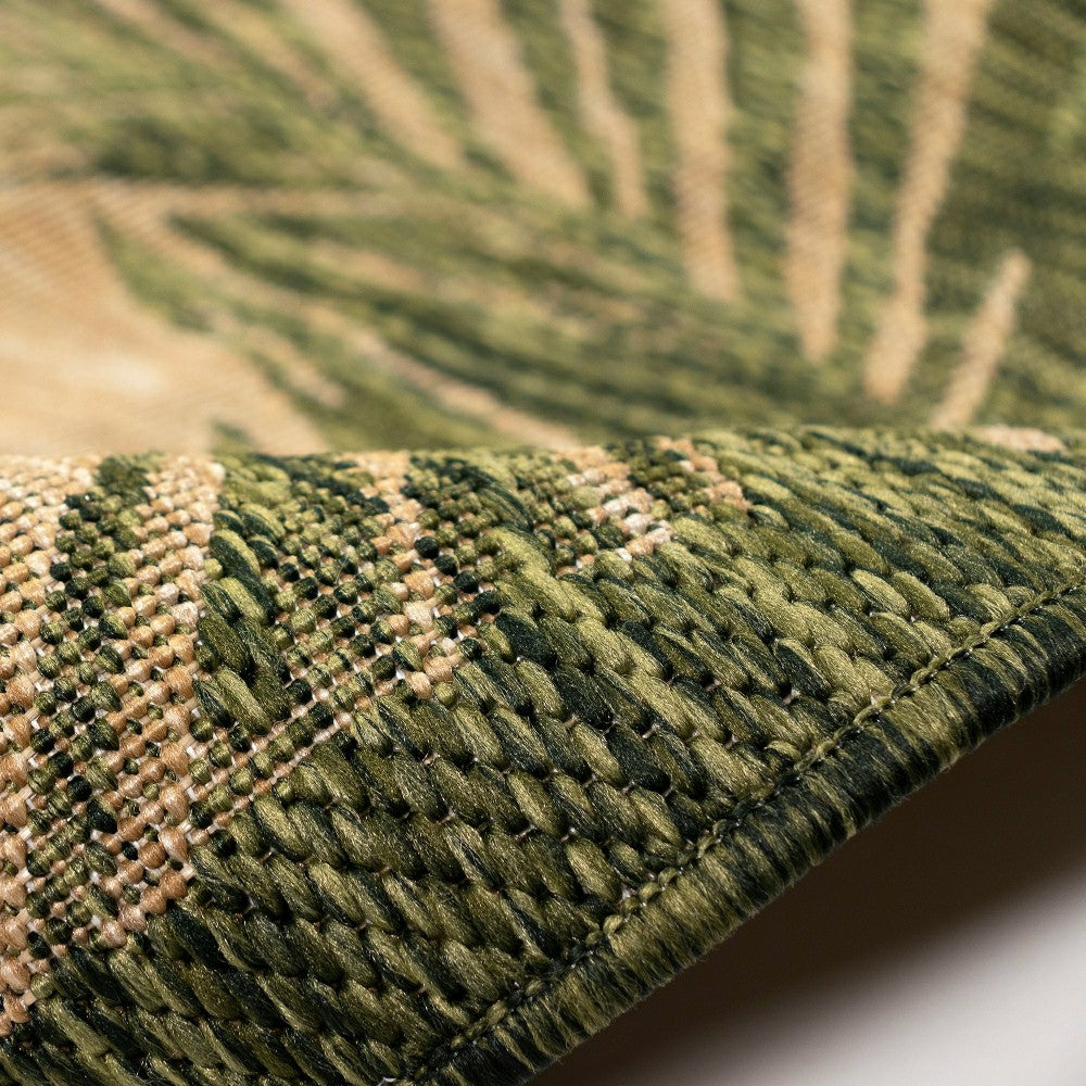 Liora Manne Carmel Fronds Indoor/Outdoor Area Rug Green 4'10" x 7'6" | Plow & Hearth