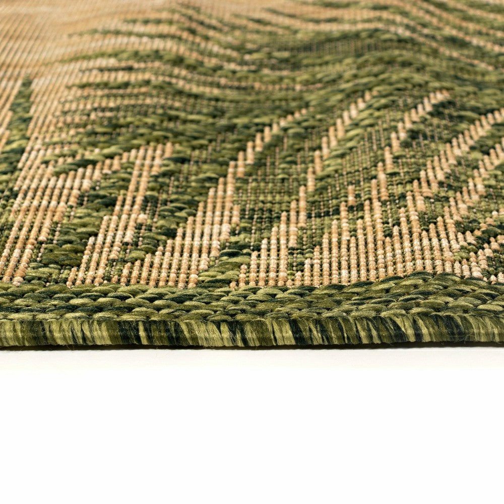 Liora Manne Carmel Fronds Indoor/Outdoor Area Rug Green 4'10" x 7'6" | Plow & Hearth