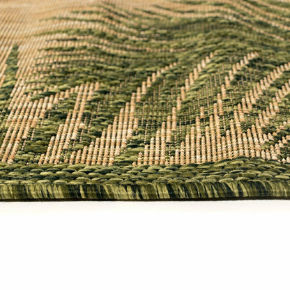 Liora Manne Carmel Fronds Indoor/Outdoor Area Rug Green 4'10" x 7'6" | Plow & Hearth