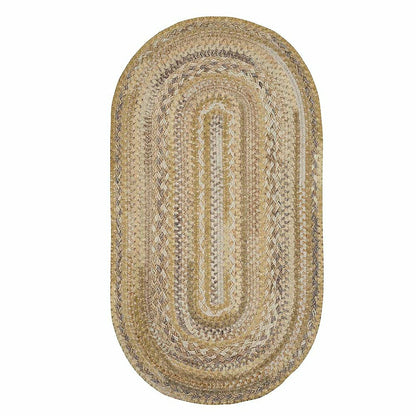 Oval Riverview Wool Blend Braided Rug, 24" x 36" | Plow & Hearth
