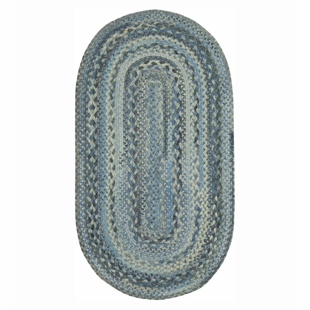 Oval Riverview Wool Blend Braided Rug, 24" x 36" | Plow & Hearth