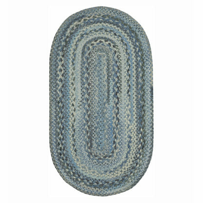 Oval Riverview Wool Blend Braided Rug, 24" x 36" | Plow & Hearth