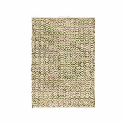 Weather-Resistant 2x3 Rug, Olive Erased Geometric | Plow & Hearth