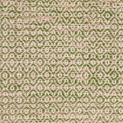 Weather-Resistant 2x3 Rug, Olive Erased Geometric | Plow & Hearth