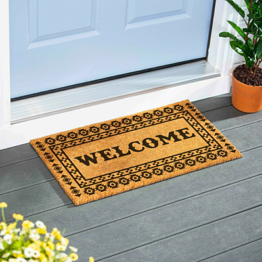 EG Studio Southwest/Texas Coir Mat, 28"x16" | Plow & Hearth