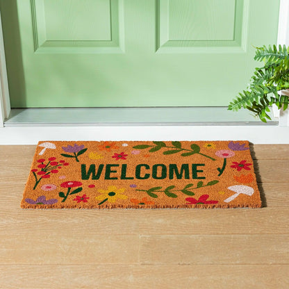 Spring Floral Haven Coir Mat | Plow & Hearth