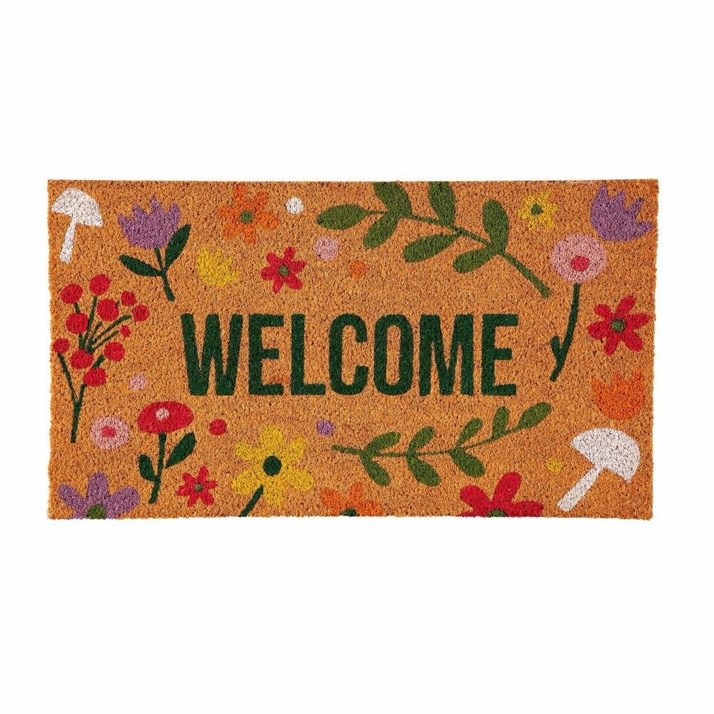 Spring Floral Haven Coir Mat | Plow & Hearth