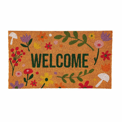 Spring Floral Haven Coir Mat | Plow & Hearth