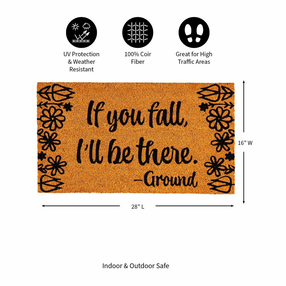 If You Fall Coir Mat | Plow & Hearth