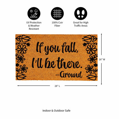 If You Fall Coir Mat | Plow & Hearth