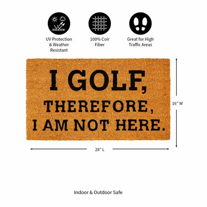 I Golf Coir Mat | Plow & Hearth