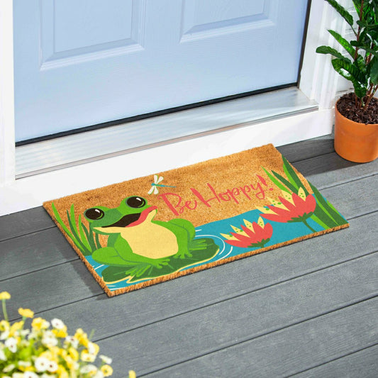 Be Hoppy Coir Mat | Plow & Hearth