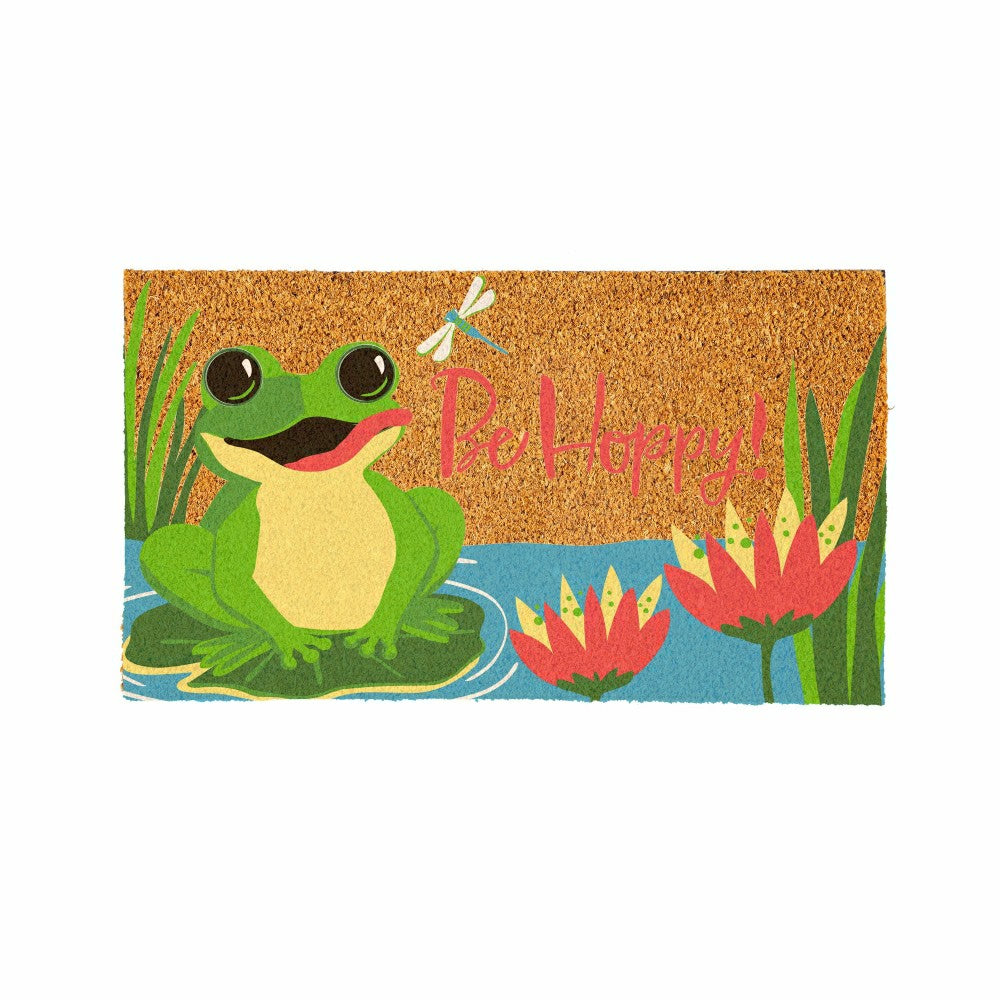 Be Hoppy Coir Mat | Plow & Hearth