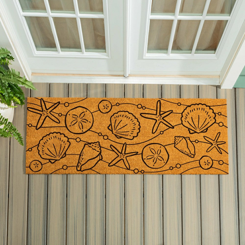 EG Studio Palm Beach Coastal Coir Mat (60x24) | Plow & Hearth