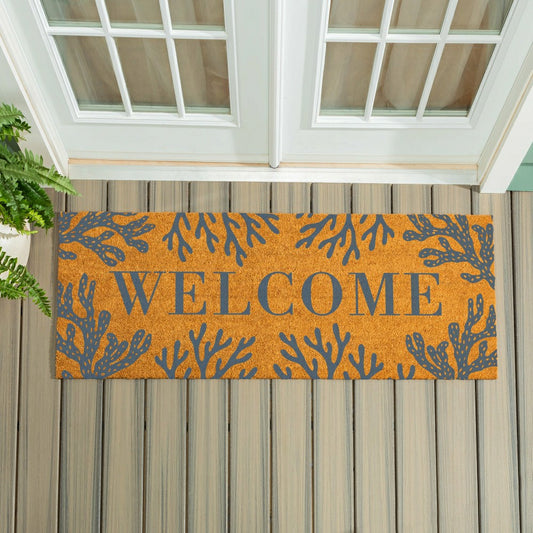 EG Studio Palm Beach Coastal Coir Mat (60x24) | Plow & Hearth