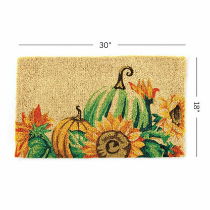 Harvest Pumpkin Coir Mat | Plow & Hearth