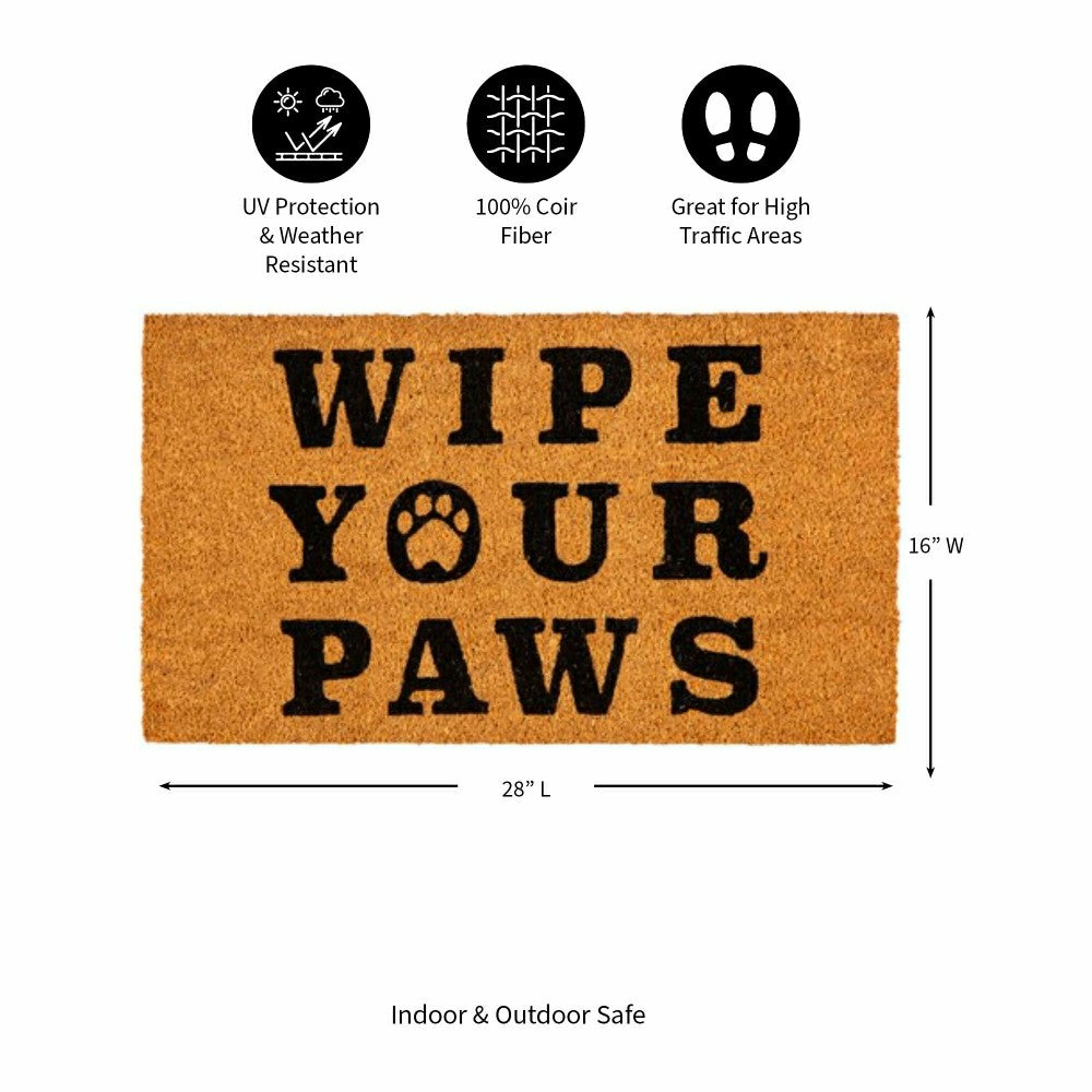 Wipe your paws Coir Mat | Plow & Hearth