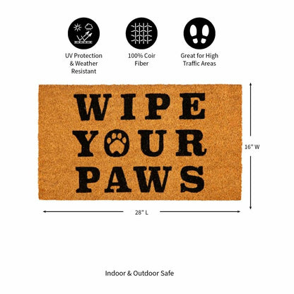 Wipe your paws Coir Mat | Plow & Hearth