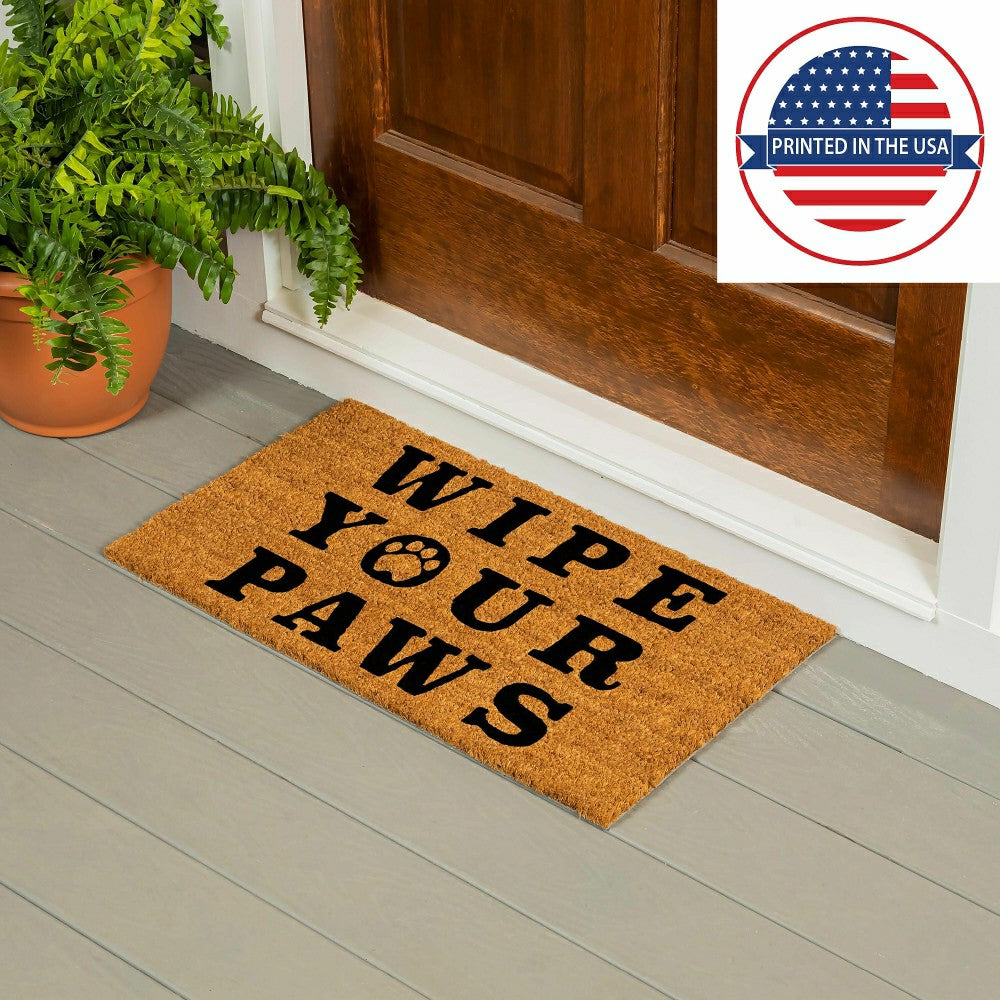 Wipe your paws Coir Mat | Plow & Hearth