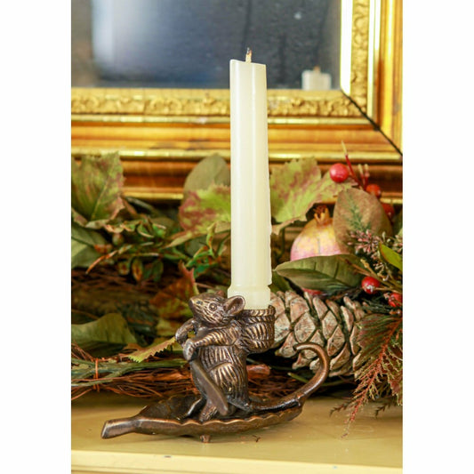 Intrepid Mouse Candle Holder | Plow & Hearth