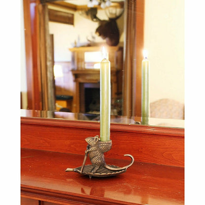 Intrepid Mouse Candle Holder | Plow & Hearth