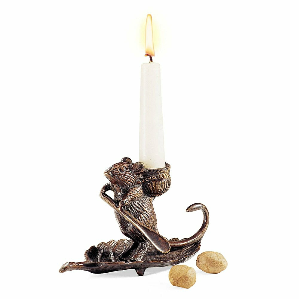 Intrepid Mouse Candle Holder | Plow & Hearth